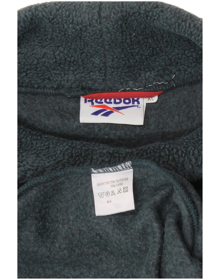 Reebok Mens Roll Neck Fleece Jumper XL Verde Poliéster