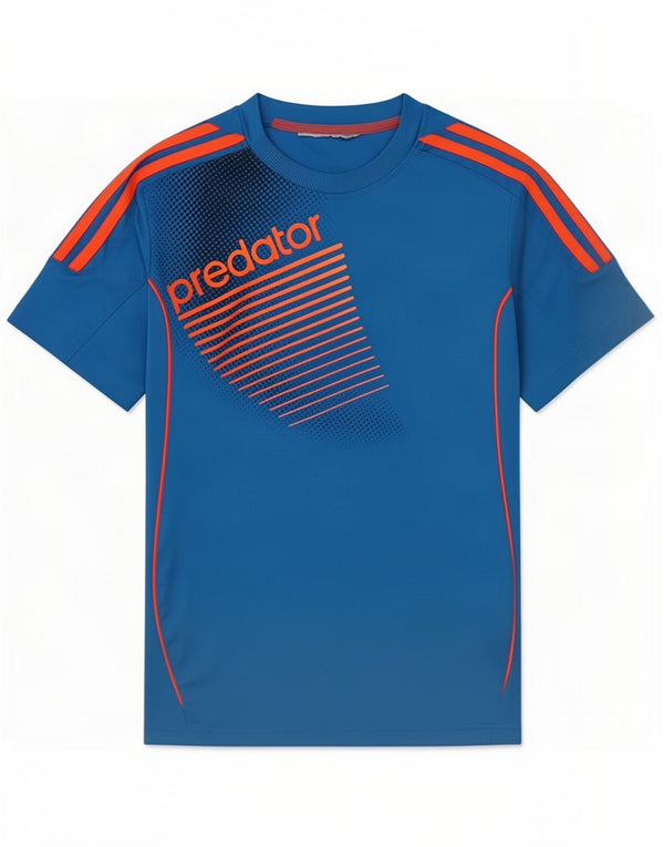Camiseta Adidas Meninos Graphic 11-12 Anos Azul Poliéster