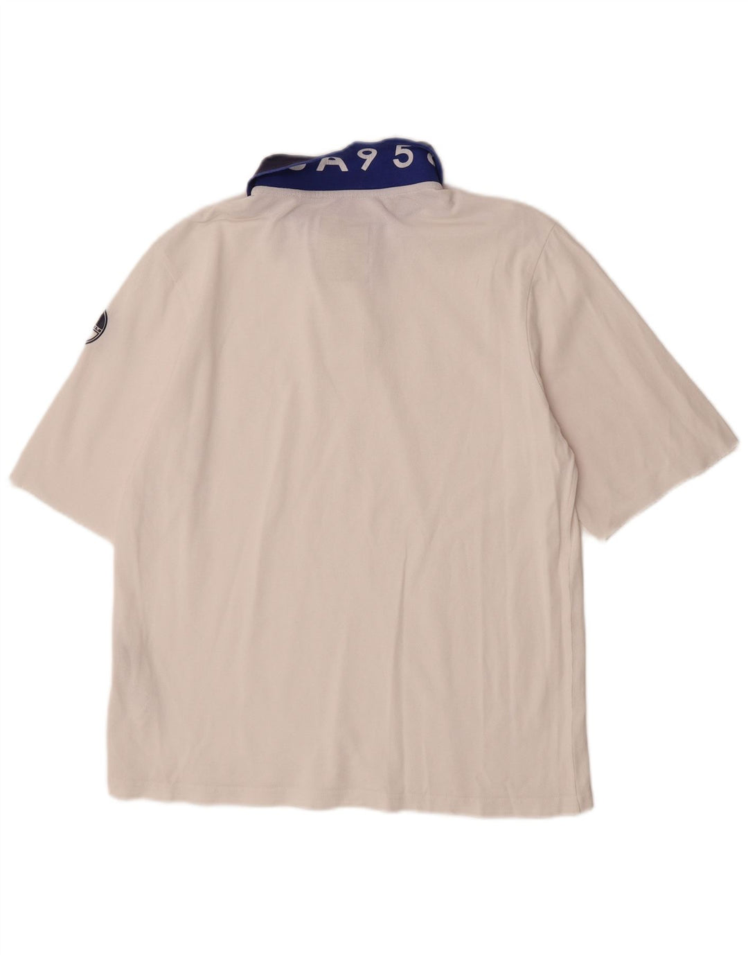 Camisa polo masculina North Sails médio branco colorblock algodão