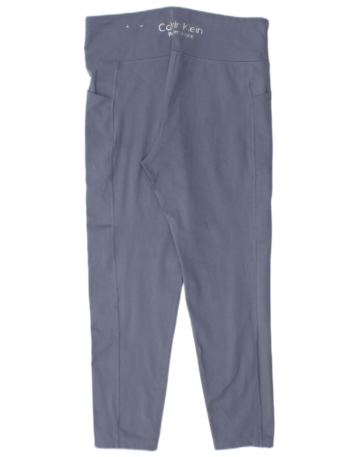 Leggings Calvin Klein Mulher UK 18 XL Azul Poliéster