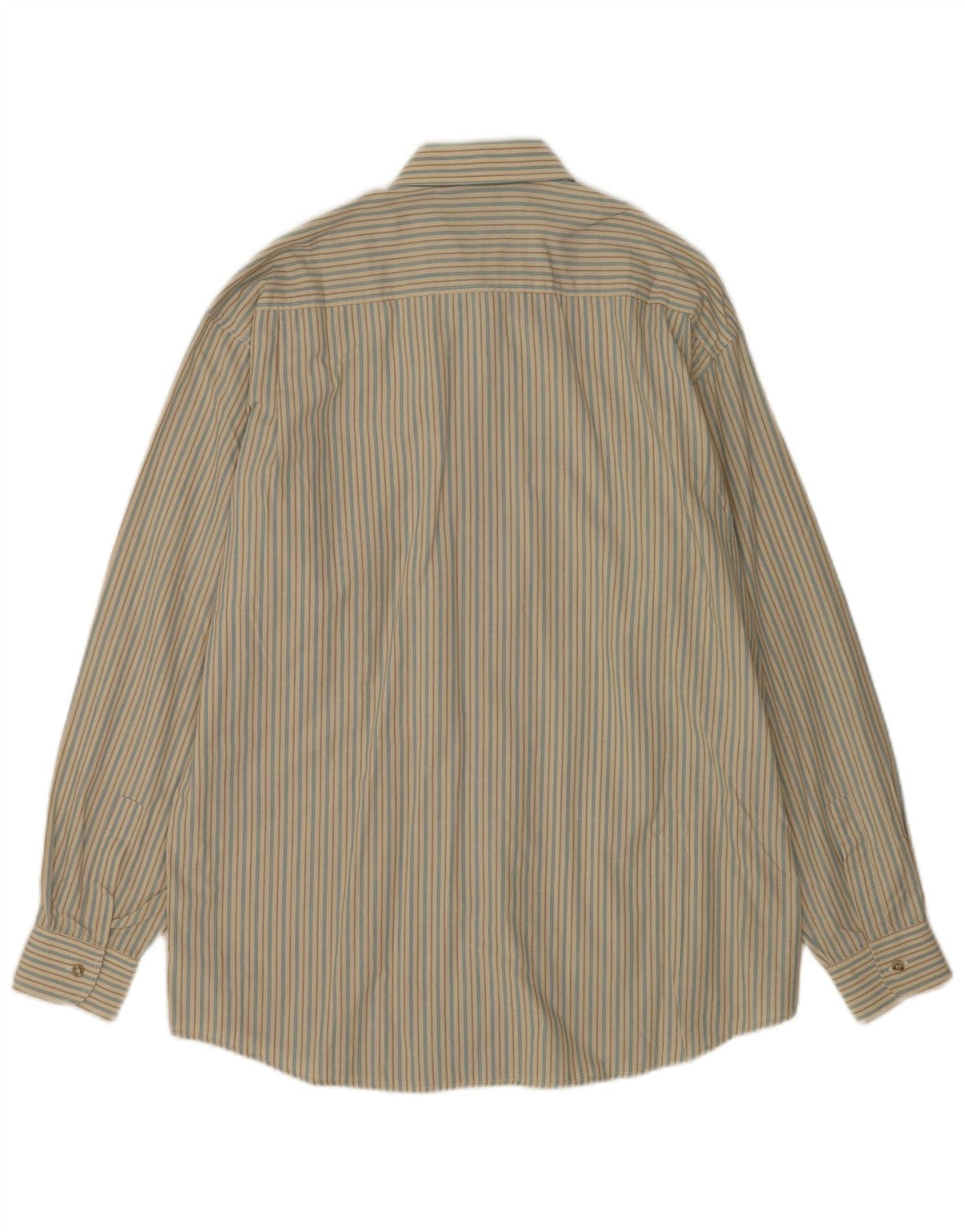 Camisa masculina Stefanel pequena listrada bege