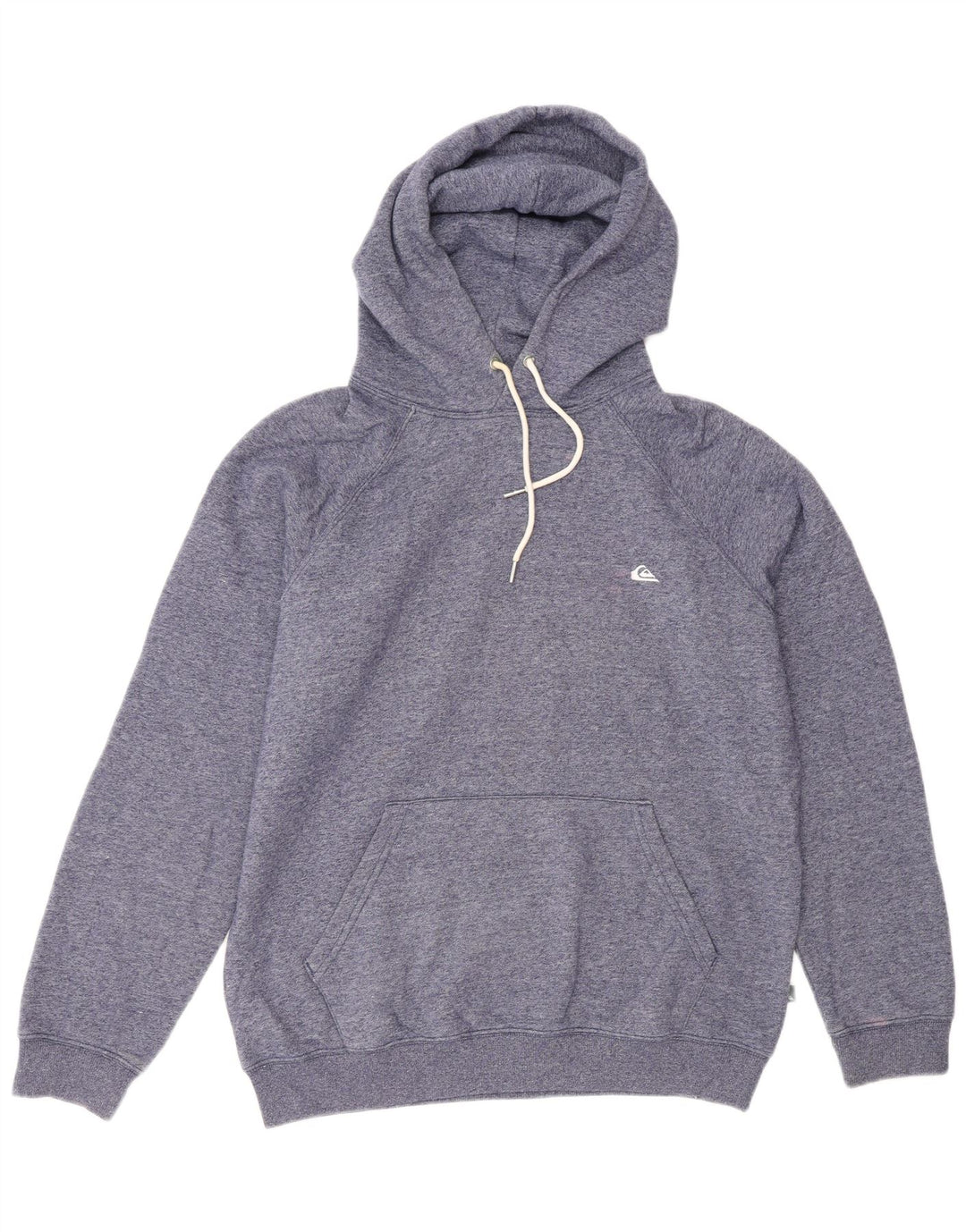 Quiksilver moletom masculino com capuz, algodão manchado azul médio