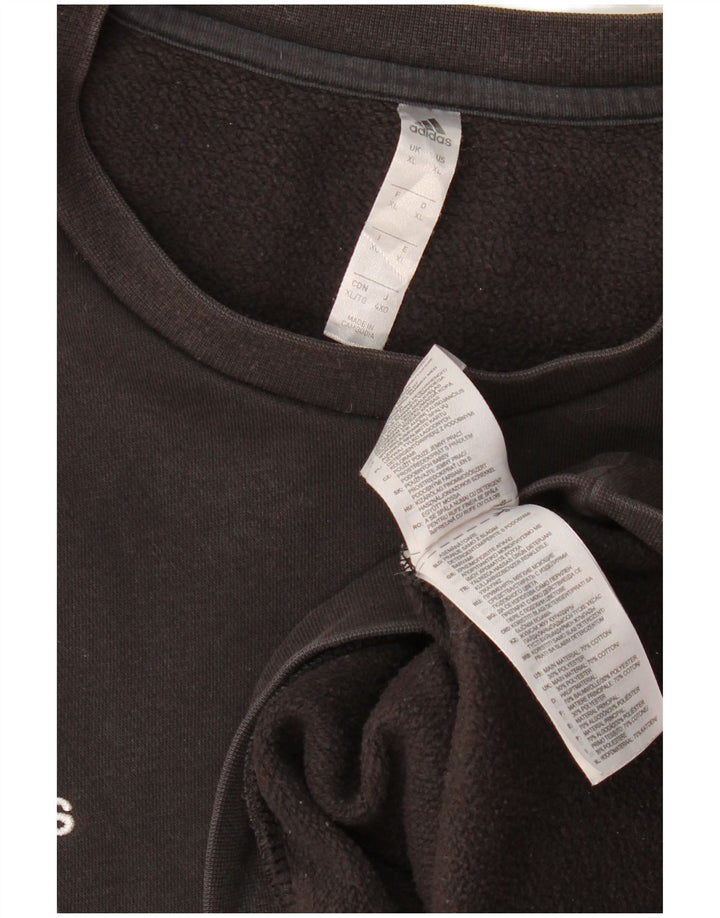 ADIDAS Mens Sweatshirt Jumper XL Preto Algodão