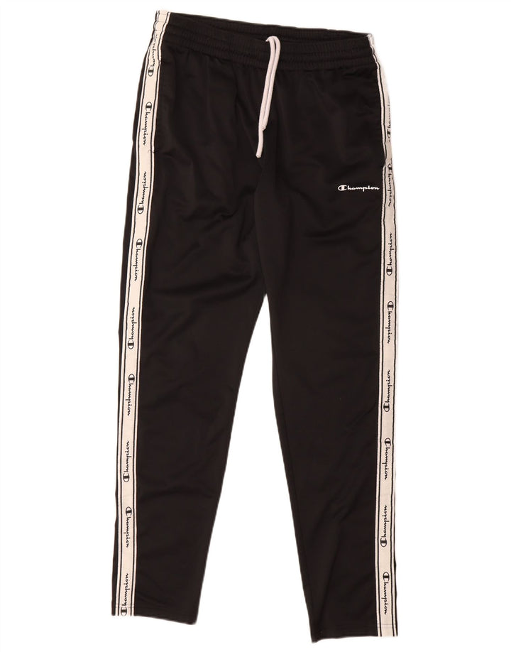 Calça de treino masculina Champion Graphic preto médio em bloco colorido de poliéster