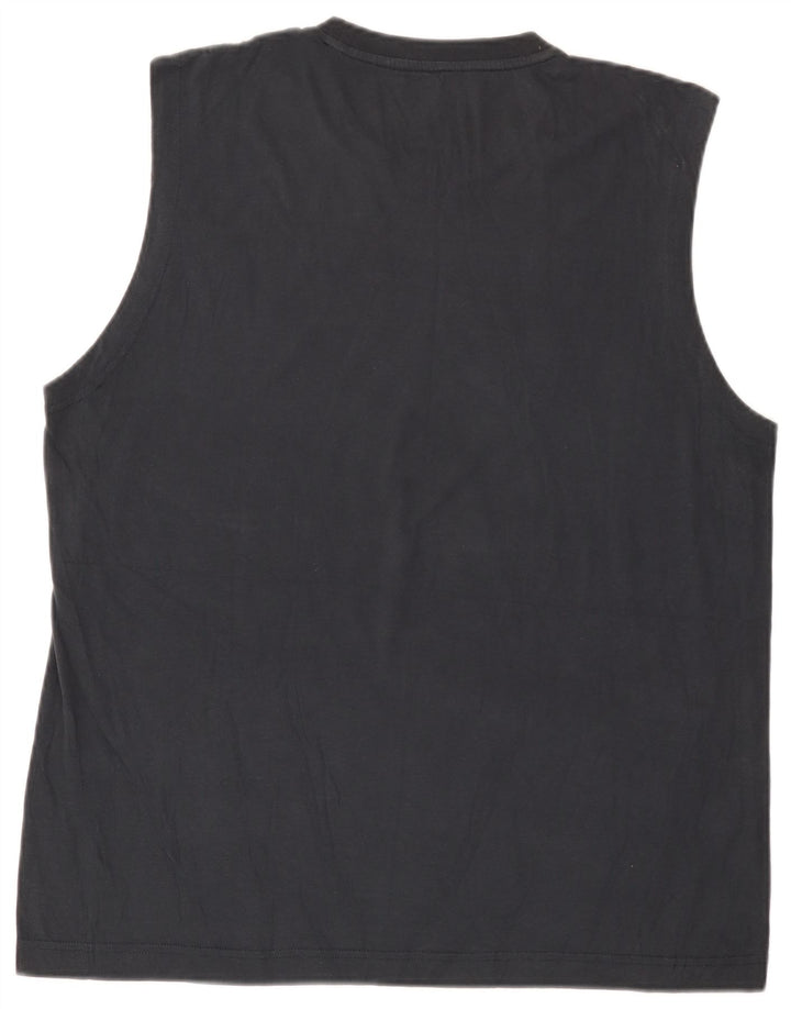 Top colete gráfico masculino Lotto 2XL azul marinho