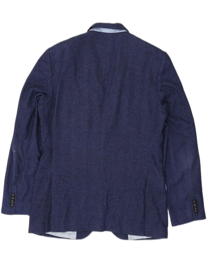 Jaqueta Blazer Masculina Marks & Spencer Tailored Fit Reino Unido 40 Grande Azul Marinho