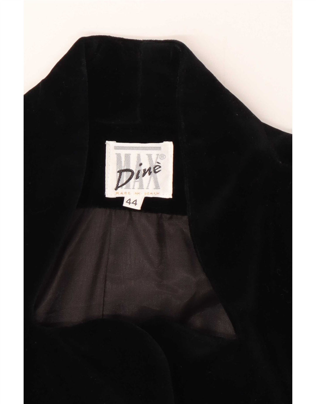 Max Dine Jaqueta feminina de veludo Bolero IT 44 algodão preto médio