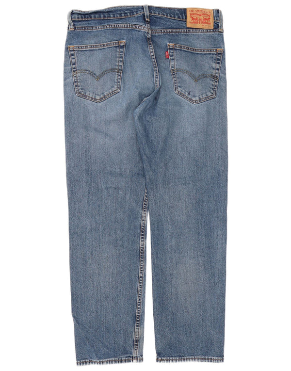 Levi's Masculino 505 Regular Straight Jeans W34 L30 Azul Algodão