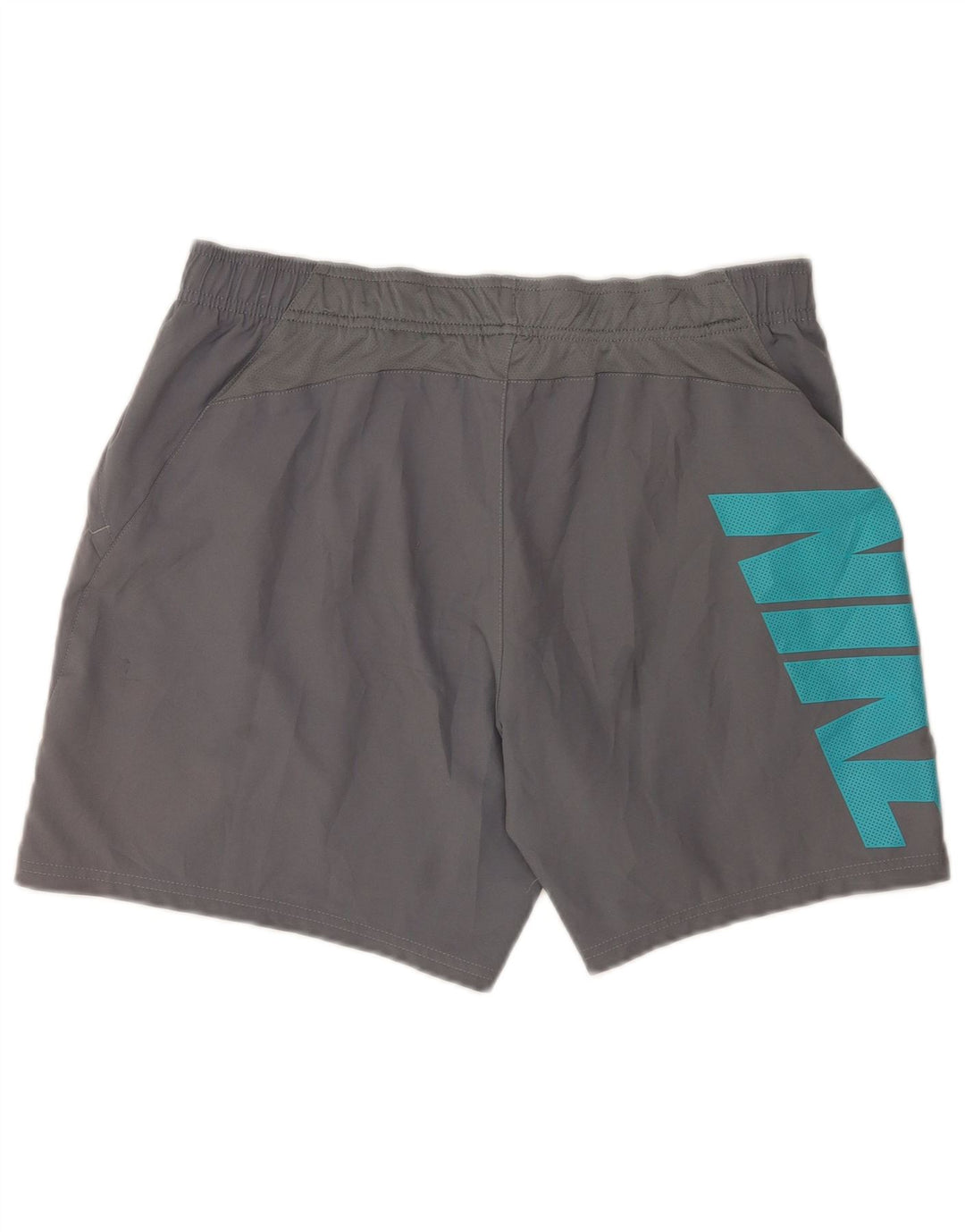 Shorts esportivos gráficos Nike Dri Fit masculino grande poliéster cinza