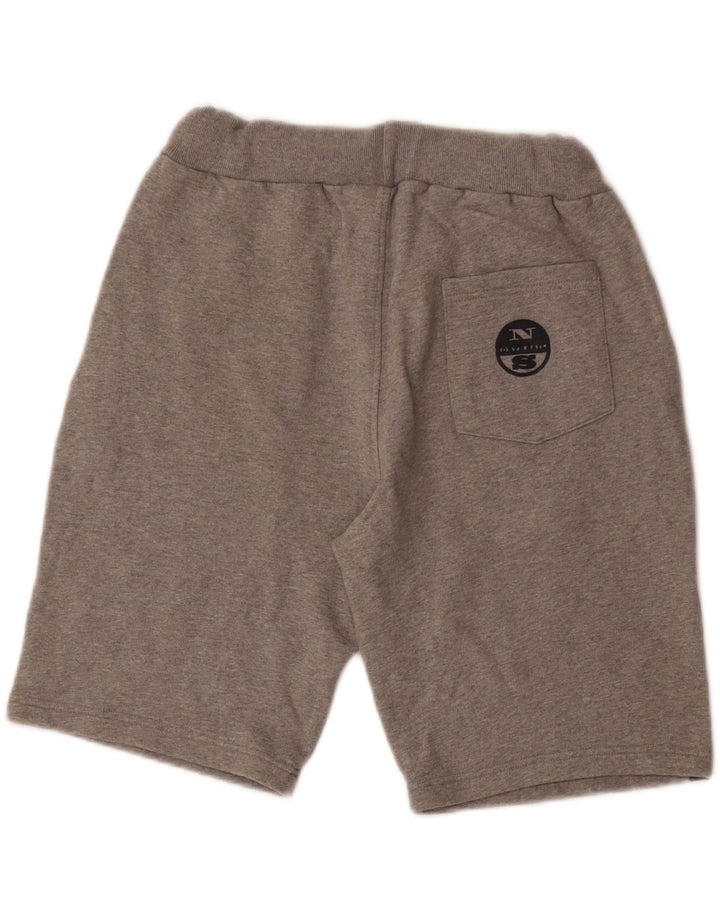 Shorts esportivo masculino NORTH SAILS pequeno cinza colorblock algodão