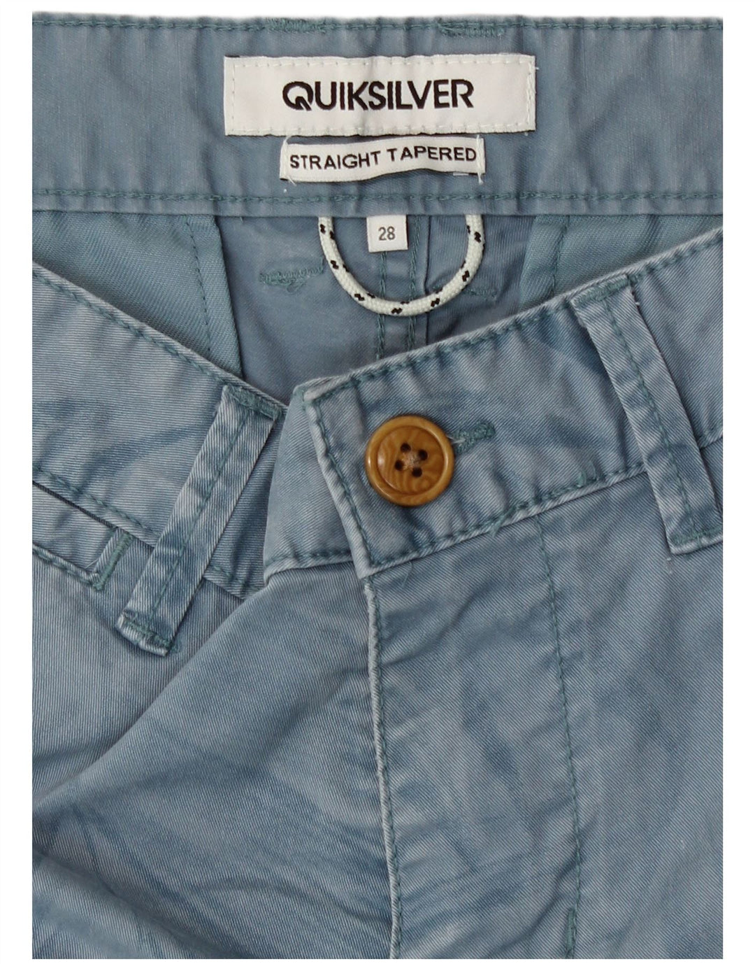 Quiksilver Mens Chino Shorts W28 Pequeno Azul Floral Algodão