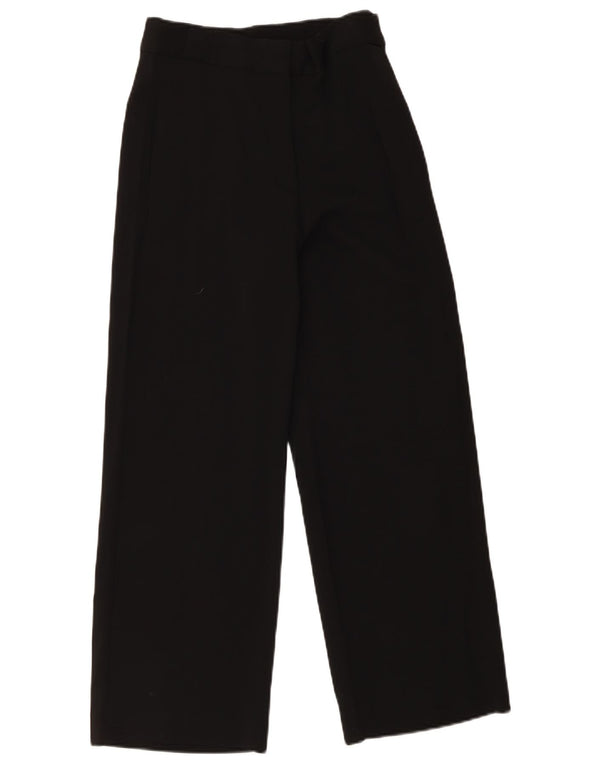 Calça Chino feminina de cintura alta Massimo Dutti UE 36 XS W26 L28 preta
