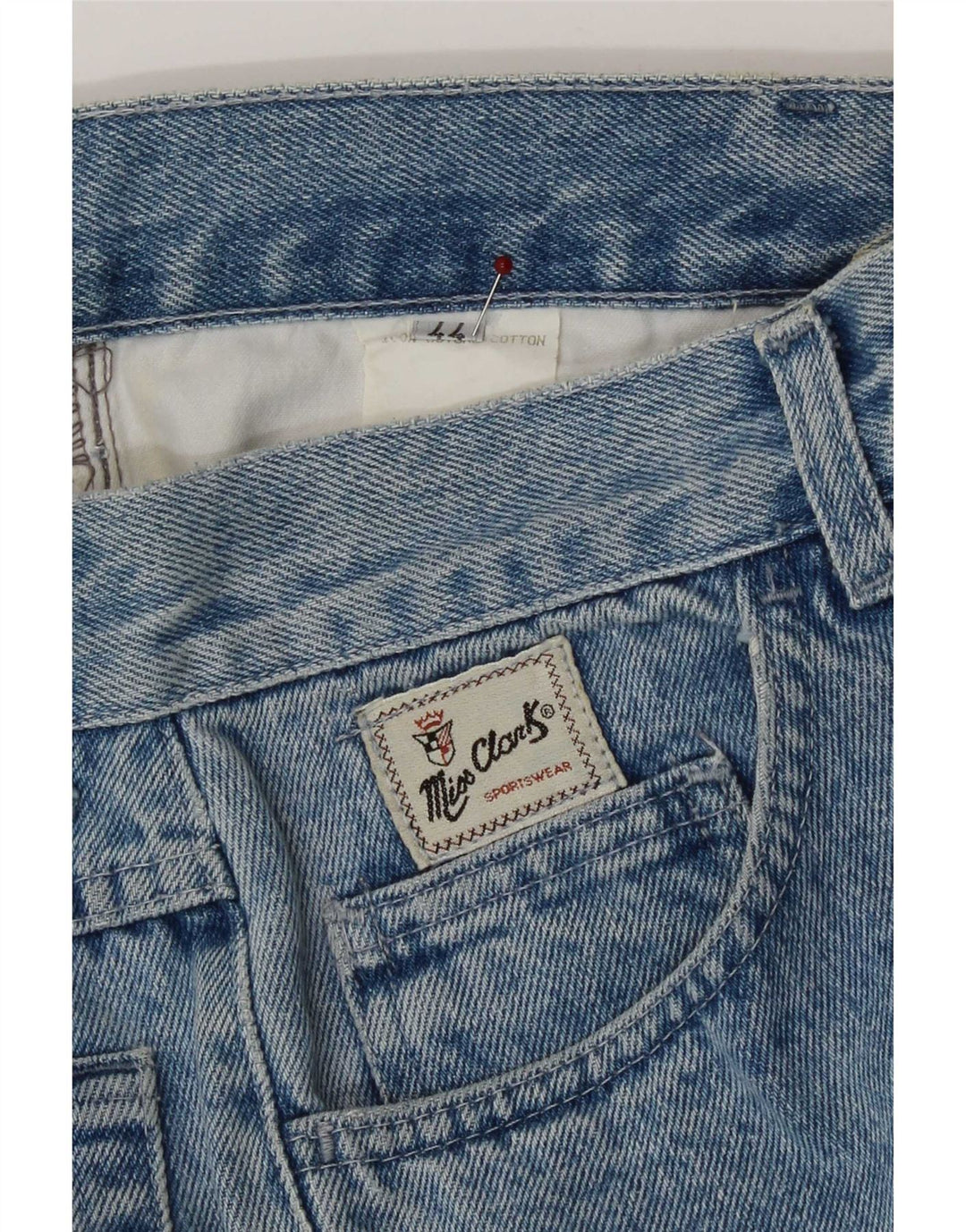 Calça jeans feminina CLARK IT 44 médio W27 L31 algodão azul