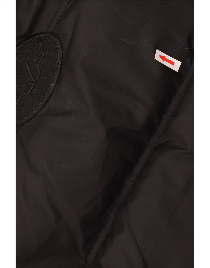 Jaqueta masculina acolchoada com capuz Scotch & Soda Reino Unido 38 nylon preto médio