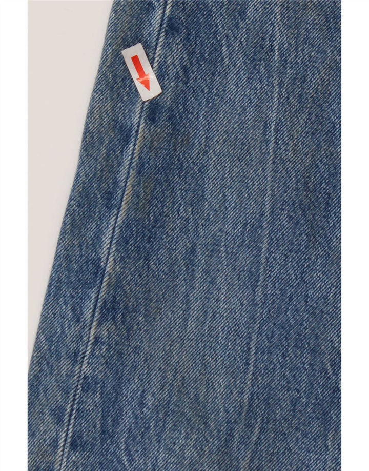 Calça Jeans Levis Feminina 501 Distressed Straight W28 L32 Azul Algodão