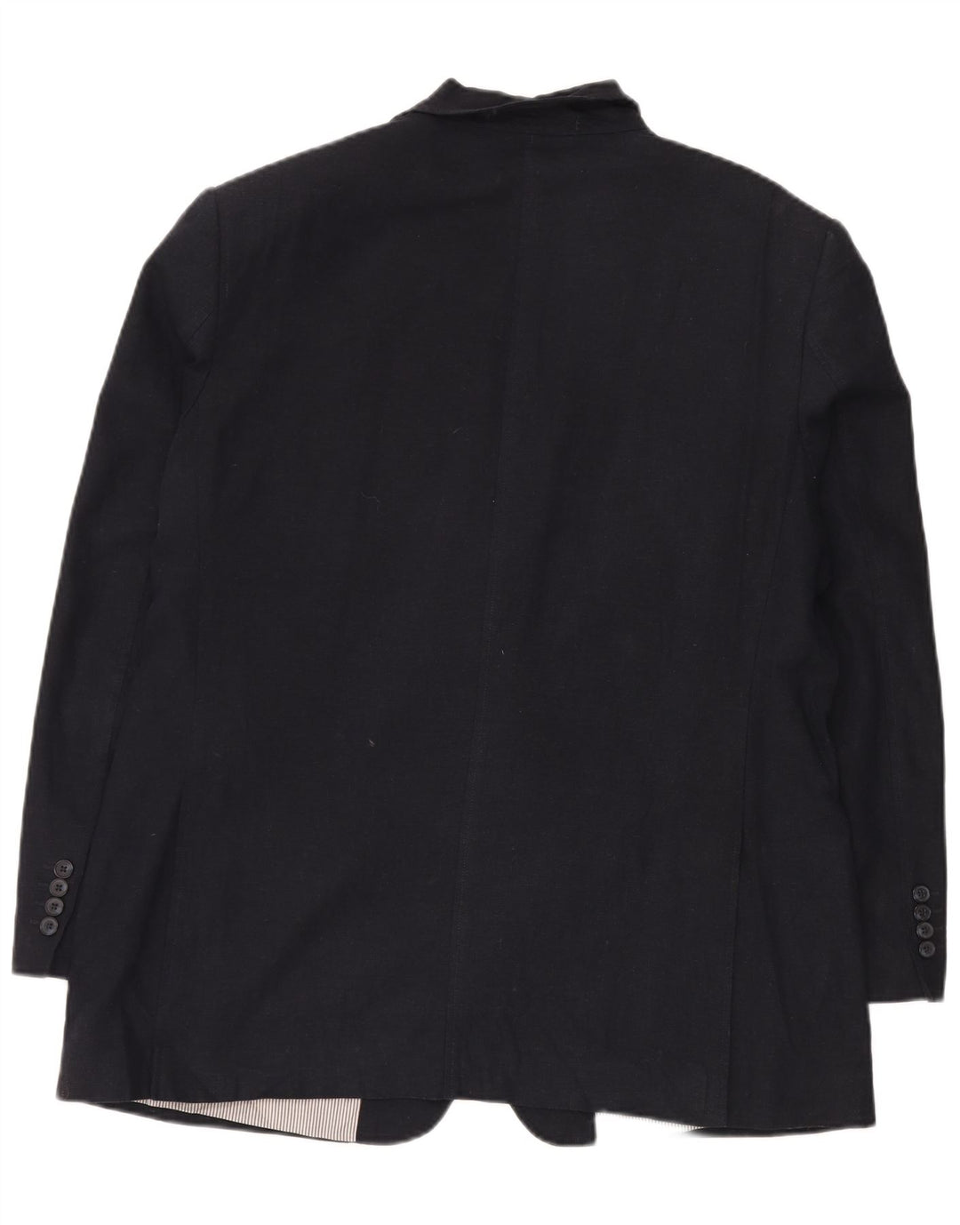 Jaqueta blazer masculina de 2 botões Marks & Spencer Reino Unido 44 XL azul marinho linho