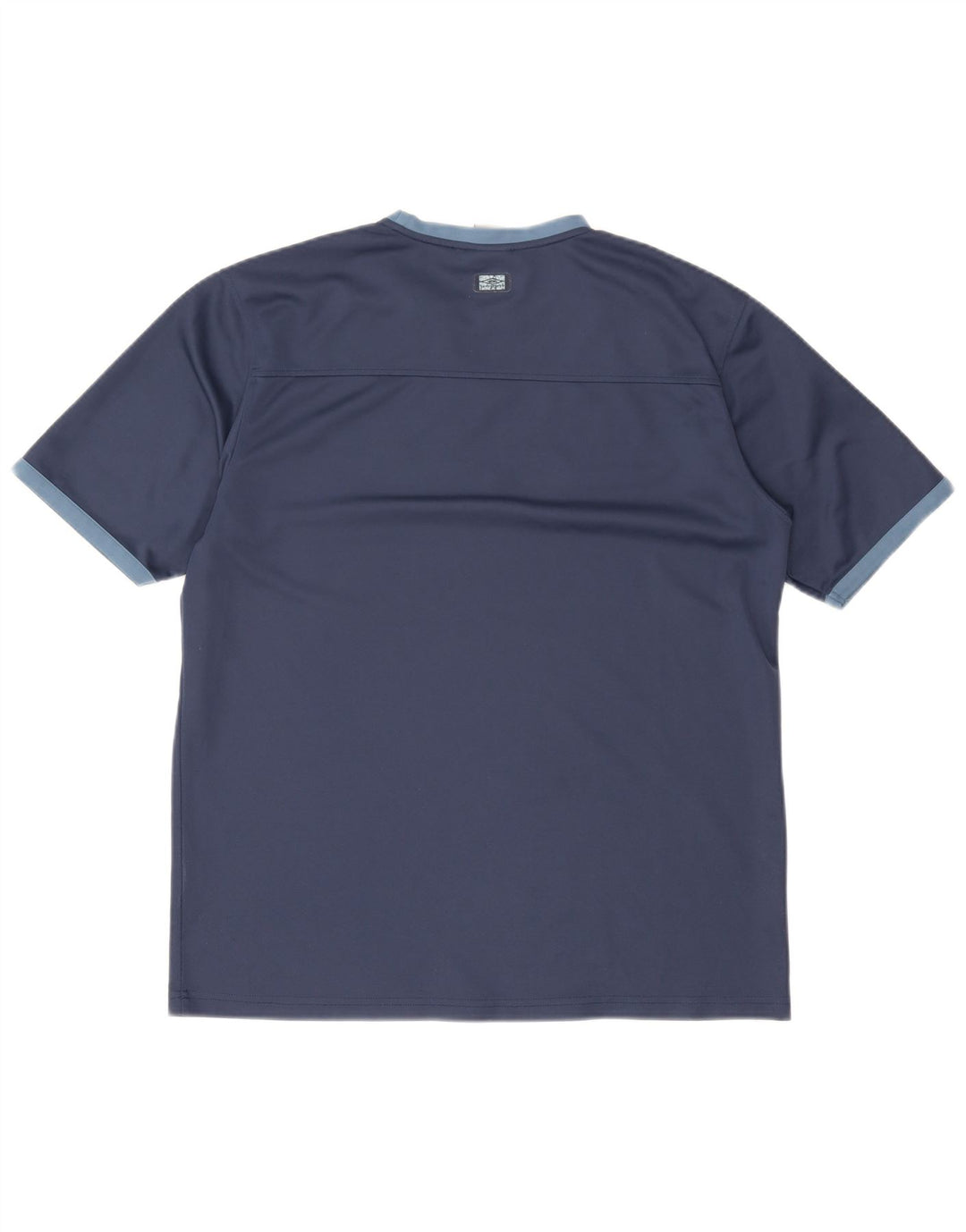 Camiseta gráfica masculina Umbro Top XL azul marinho colorblock poliéster