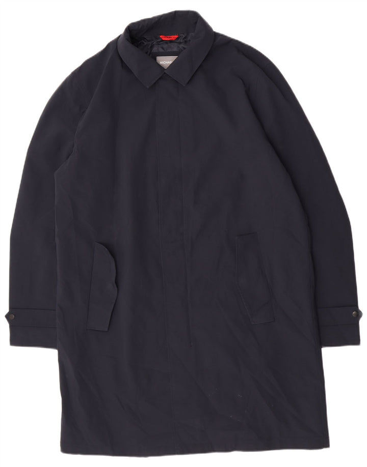 Sobretudo masculino Michael Kors Reino Unido 36 pequeno poliéster azul marinho