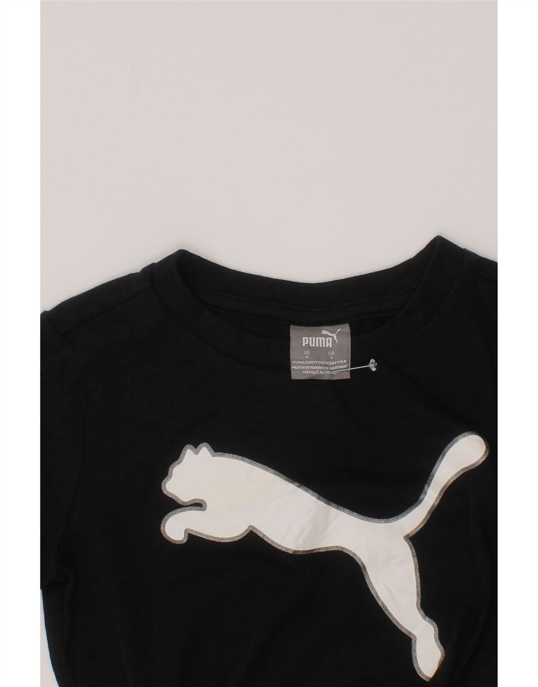 Camiseta Puma Boys Graphic Top 3-4 Anos Preto