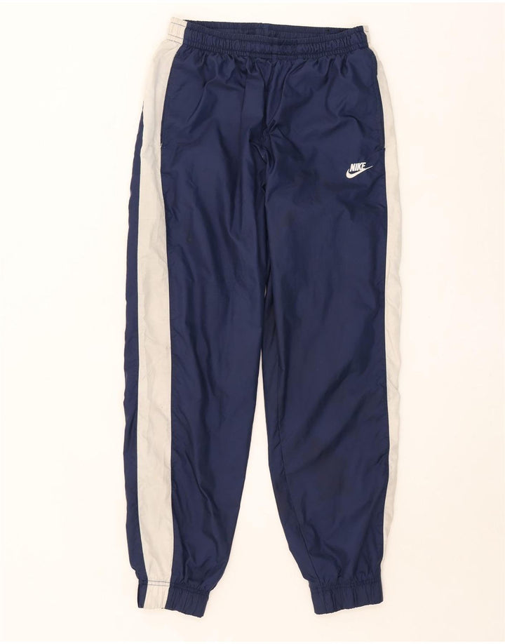 Calça de treino masculina Nike Joggers médio azul marinho colorblock