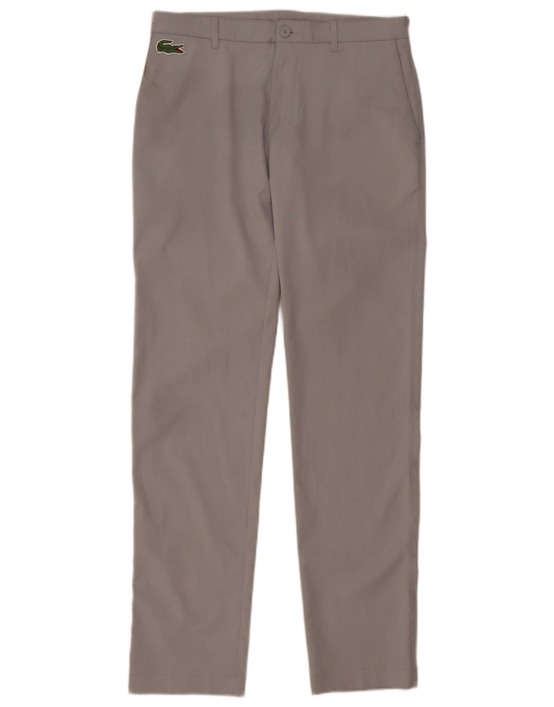 Calça Lacoste Masculina Slim Chino Tamanho 40 Médio W32 L33 Cinza Poliéster