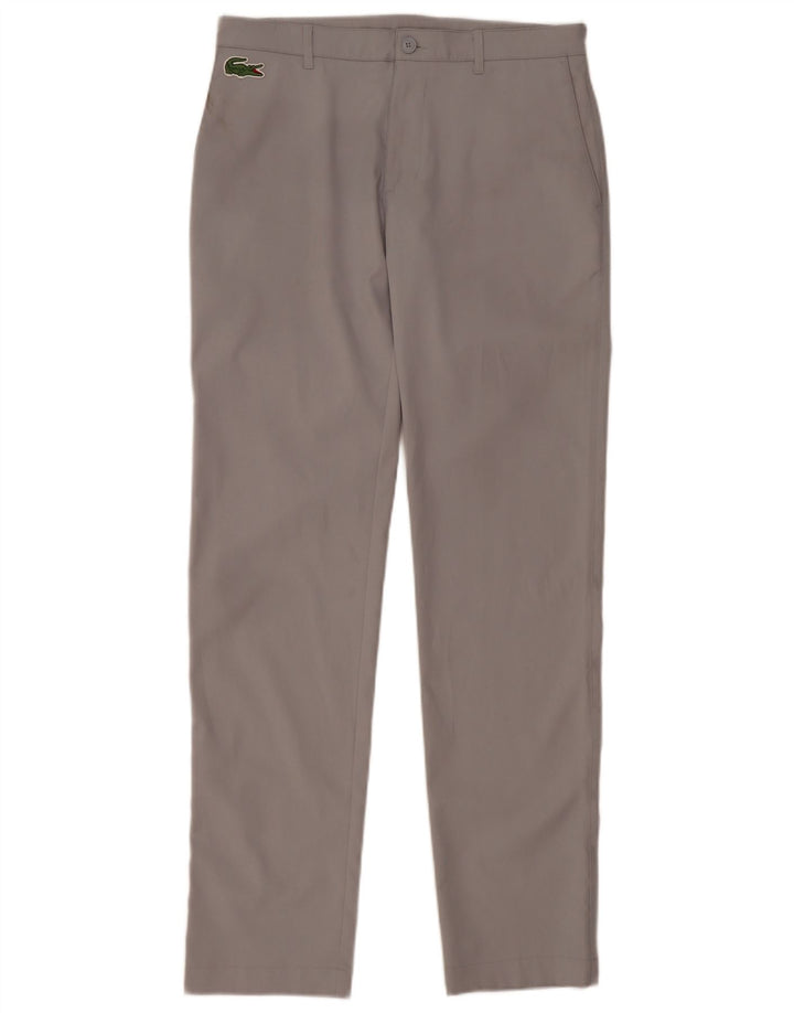 Calça Lacoste Masculina Slim Chino Tamanho 40 Médio W32 L33 Cinza Poliéster