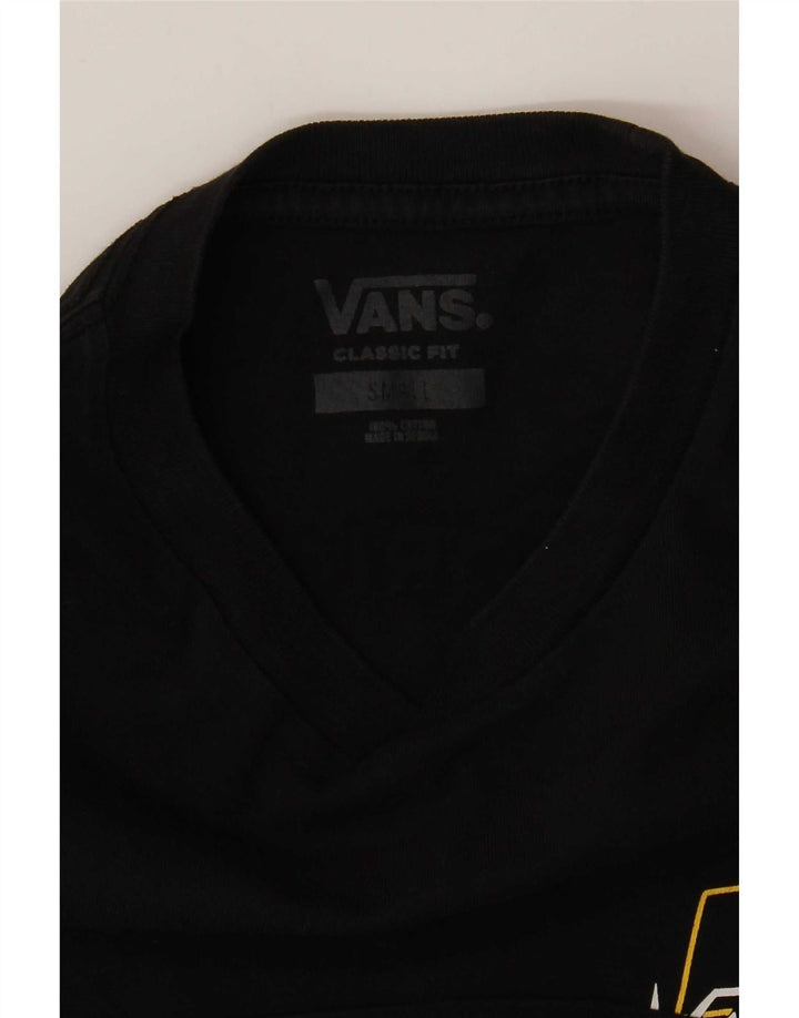 Camiseta masculina Vans Classic Fit Graphic pequena preta
