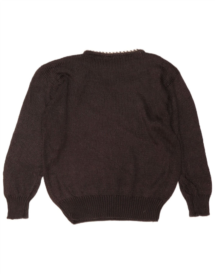 Suéter feminino Toplike com gola canoa IT 42 marrom médio