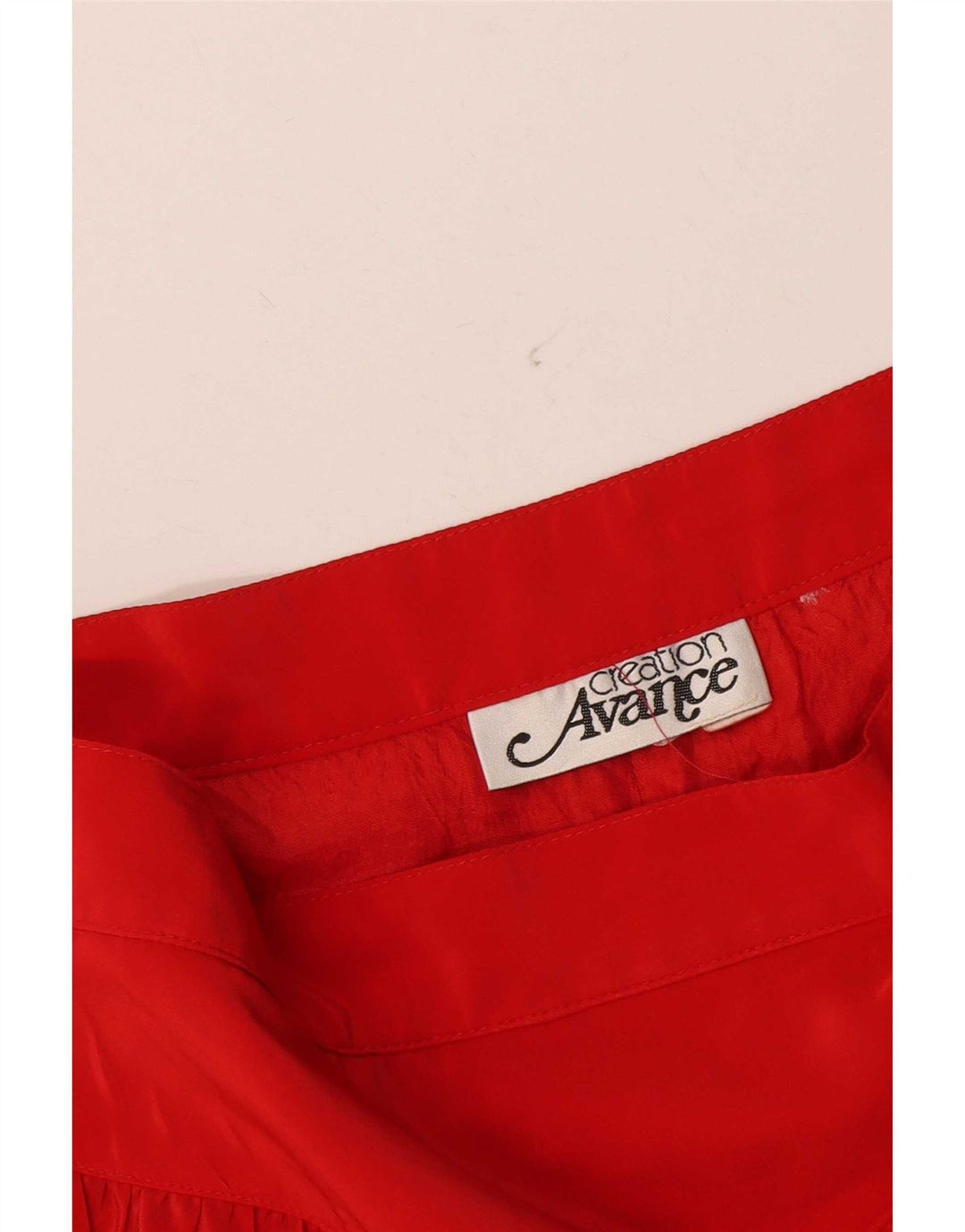 Saia feminina vintage linha A médio W30 acetato vermelho