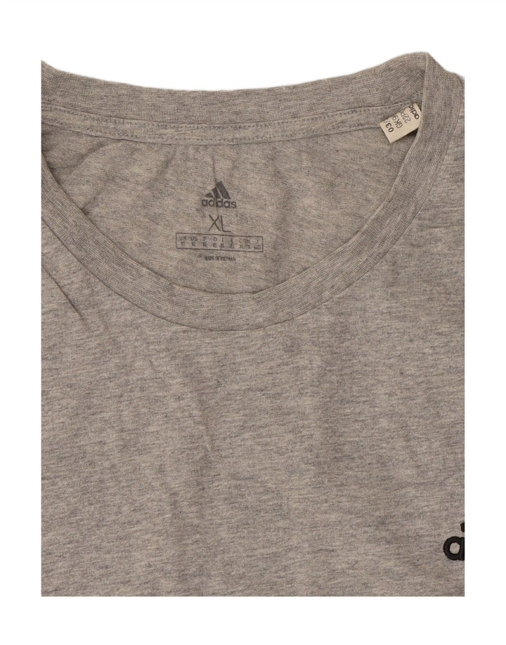 Camiseta masculina ADIDAS Top XL cinza algodão