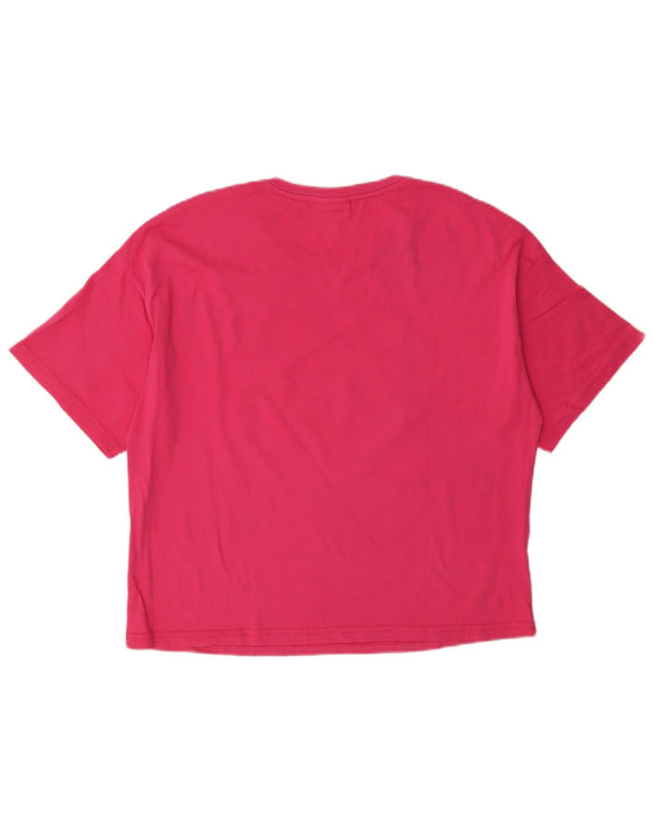 Benetton Camiseta Feminina Disney Graphic Top UK 16 Grande Rosa