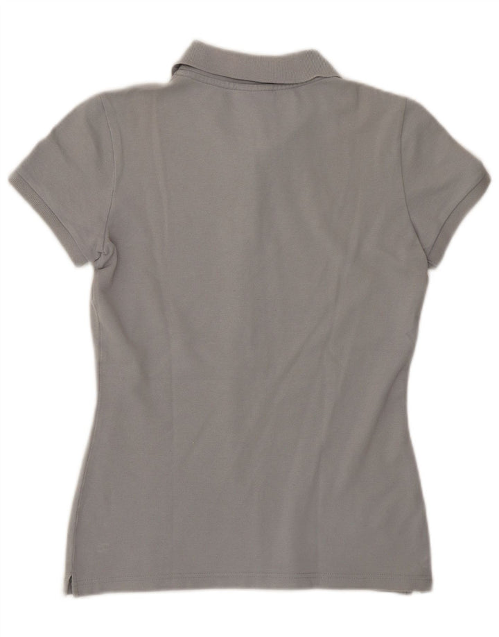 Camisa polo feminina Lacoste tamanho 36 pequeno algodão cinza