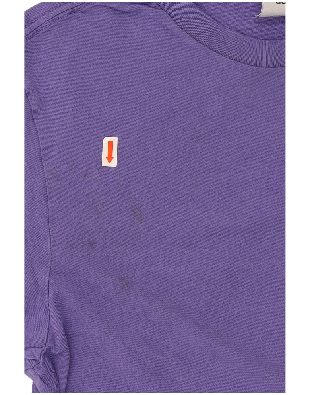 ADIDAS Mens T-Shirt Top Pequeno Algodão Roxo