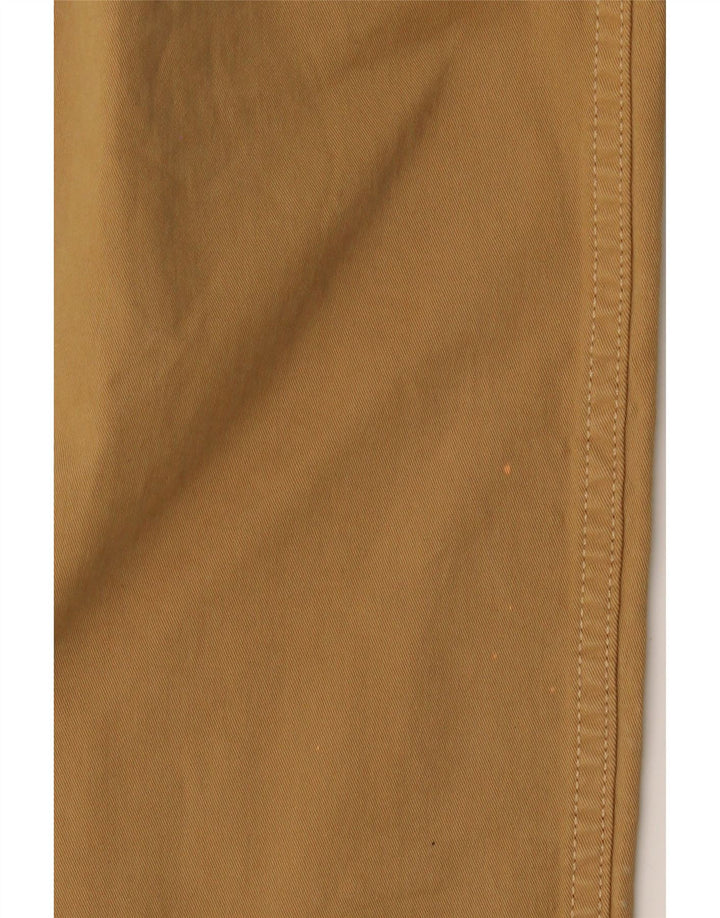 VINTAGE Mens Straight Casual Trousers W33 L34 Beige Cotton Vintage Vintage and Second-Hand Vintage from Messina Hembry 