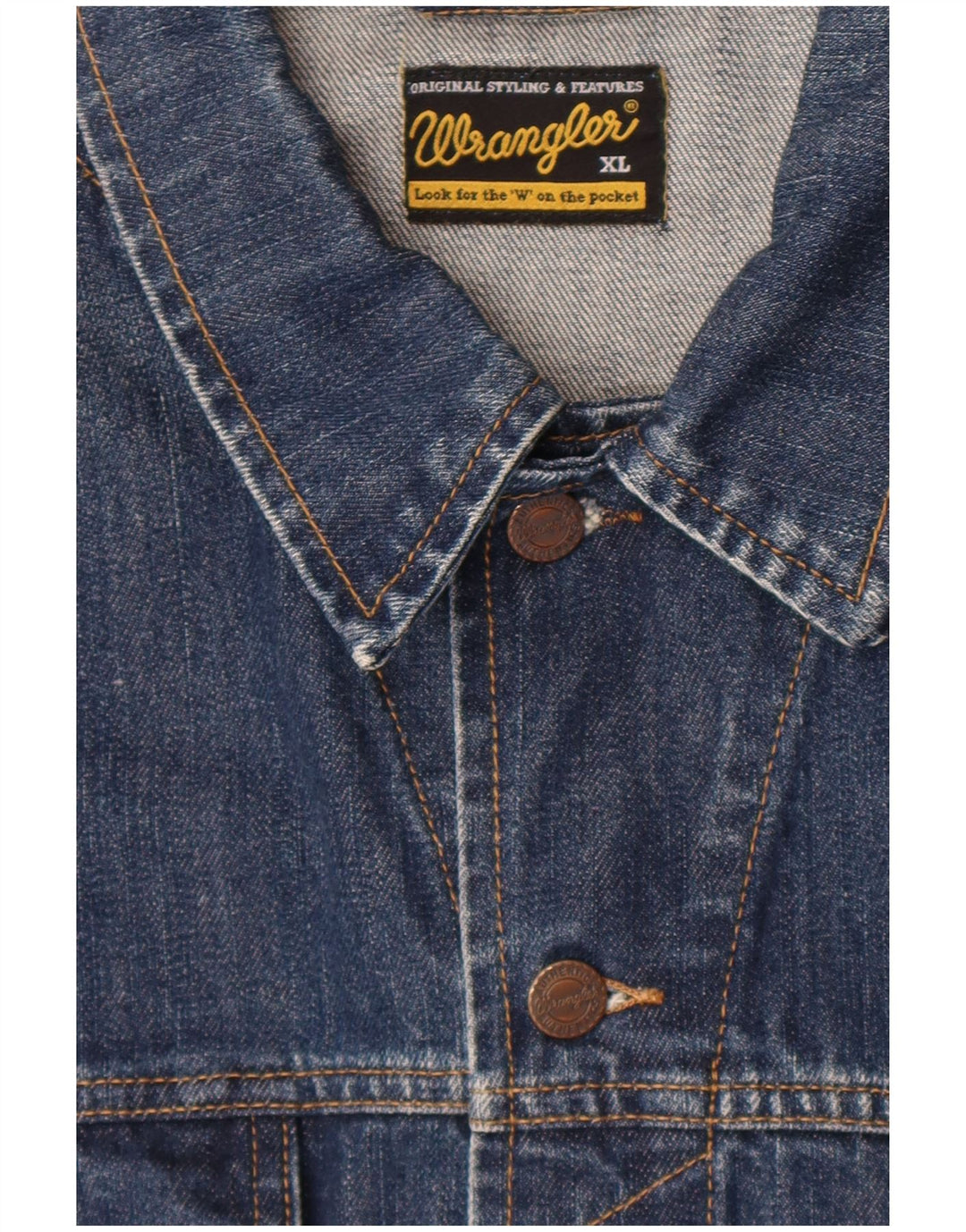 Jaqueta jeans masculina Wrangler Reino Unido 42 XL azul