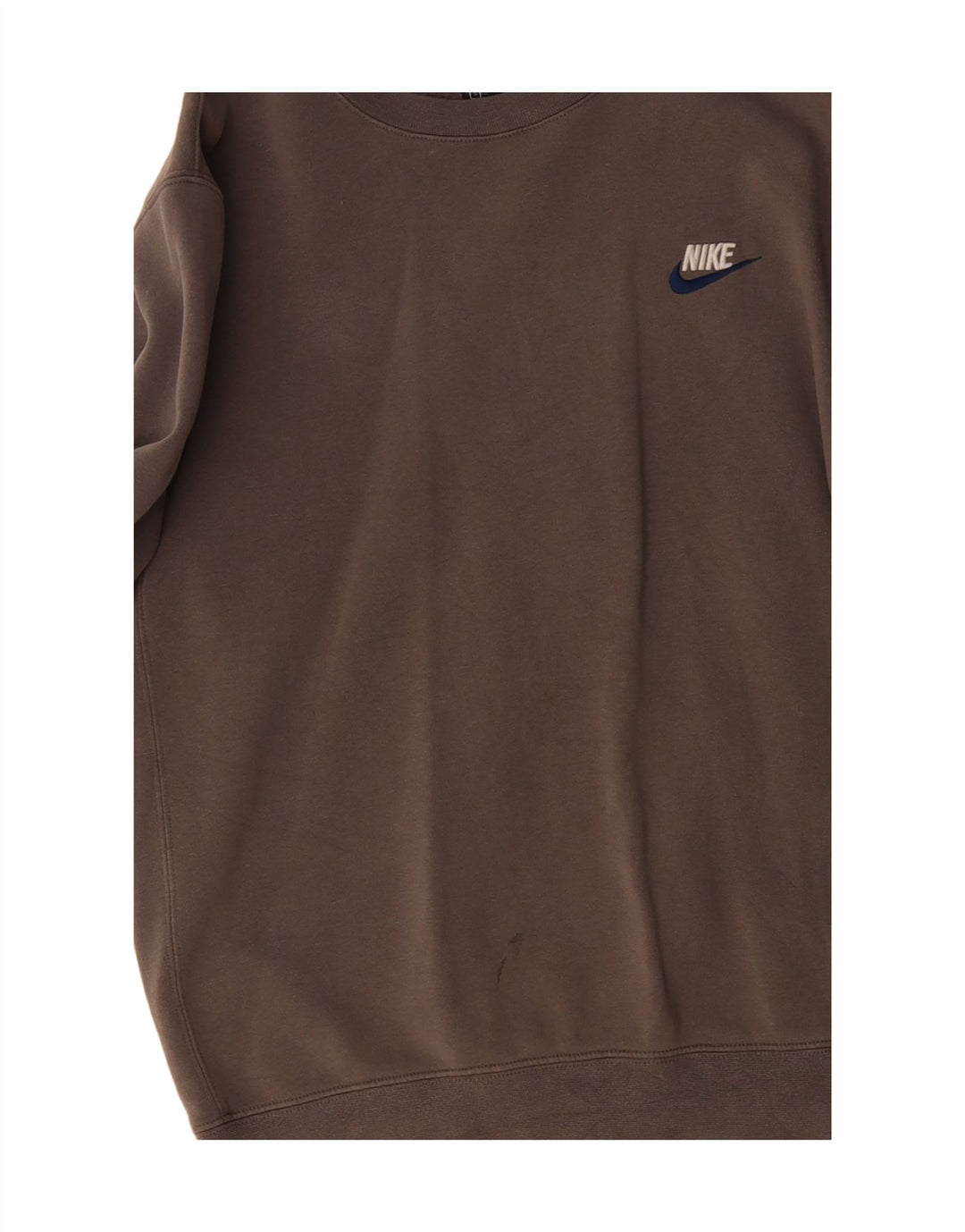 Nike Mens Moletom Jumper Pequeno Algodão Cinza