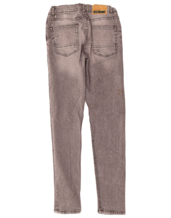 Zara Boys Jeans skinny desgastados 13-14 anos W28 L30 cinza