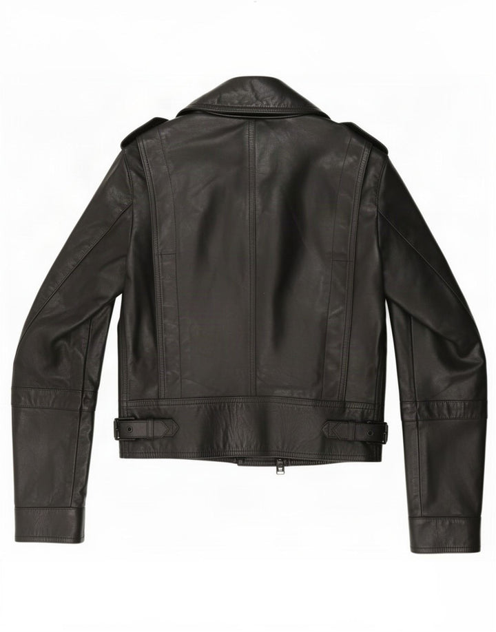 Belstaff Jaqueta feminina de couro para motociclista IT 38 XS preta