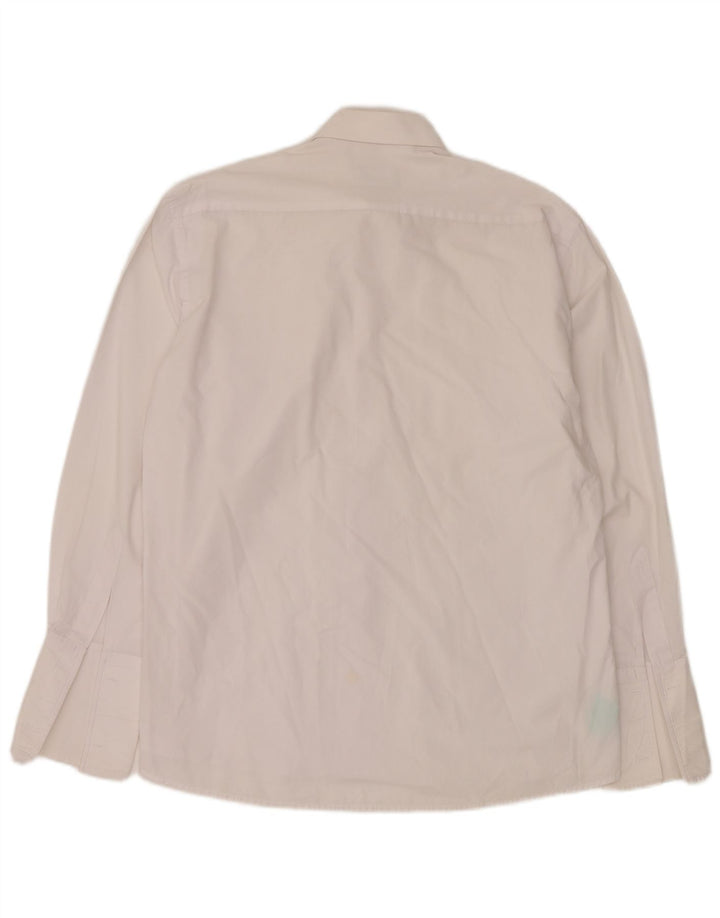 Camisa formal masculina Pierre Cardin tamanho 46 41 grande algodão branco