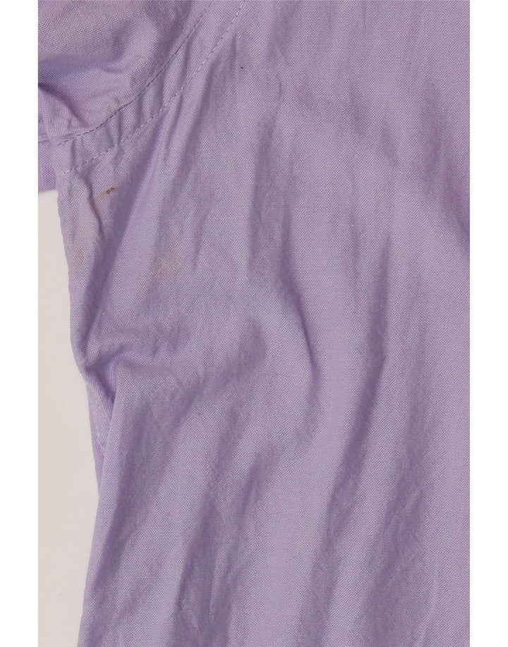 Tommy Hilfiger Mens Classic Fit Camisa Médio Roxo Algodão