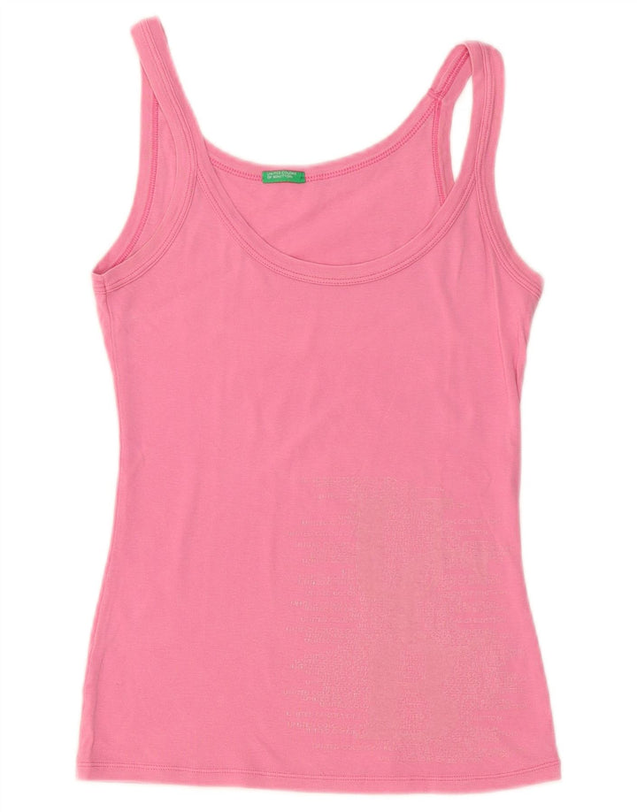 Benetton Colete Feminino UK 6 XS Rosa