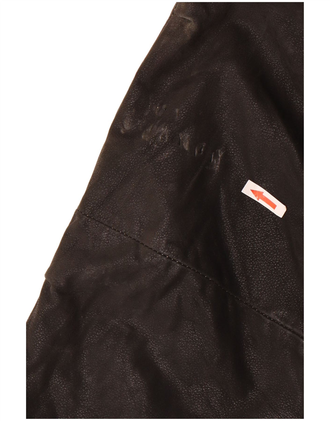 Jaqueta de couro masculina vintage UK 44 2XL couro preto