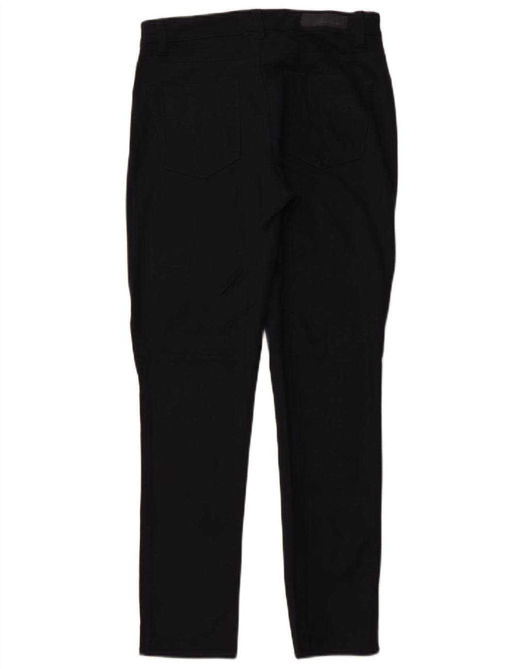 Calça casual feminina Calvin Klein US 8 médio W28 L28 azul marinho viscose