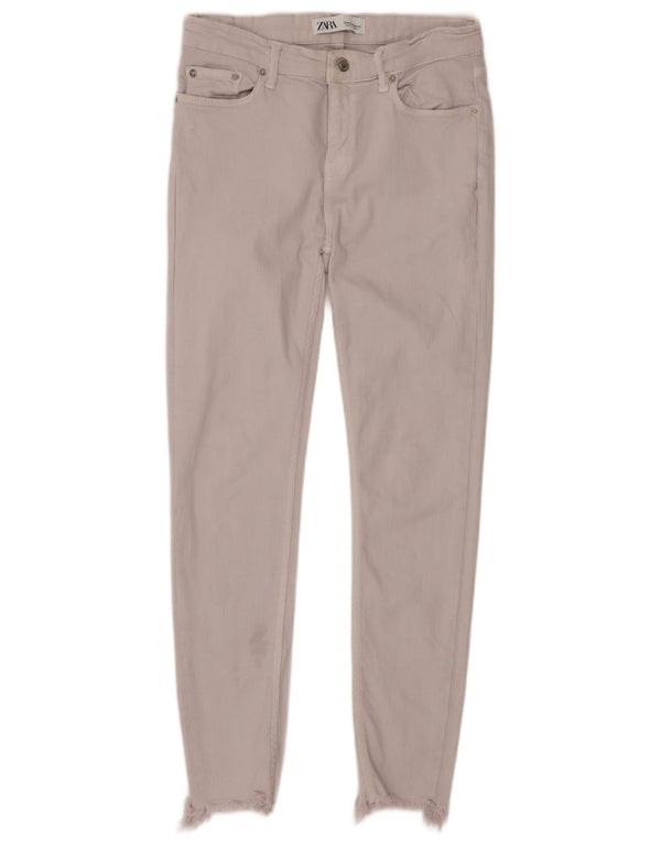Calça jeans skinny feminina Zara EU 38 pequena W28 L26 branco