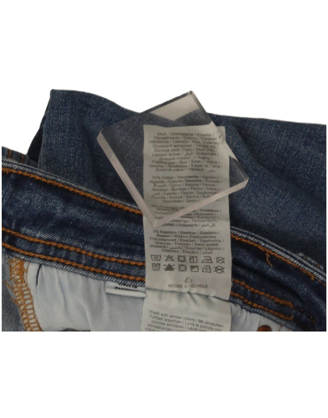 Jack & Jones Masculino GLENN Slim Jeans W31 L32 Azul Algodão