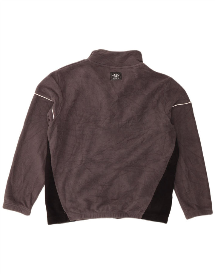 Jaqueta de lã masculina Umbro UK 38 poliéster Colourblock cinza médio