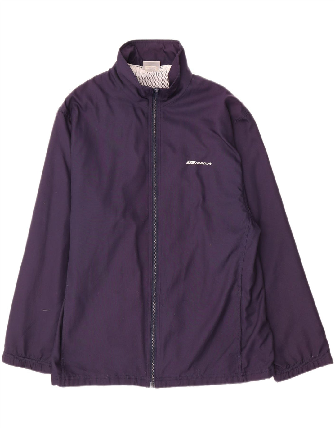 Jaqueta de chuva masculina Reebok UK 38 poliéster azul marinho médio