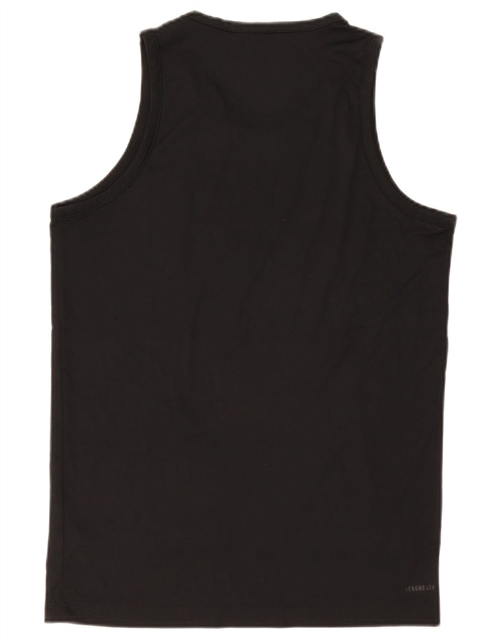 Adidas Mens Graphic Vest Top Médio Poliéster Preto