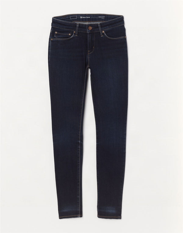 Calça jeans feminina Levi's Demi Curve Modern Rise Skinny W24 L27 azul marinho algodão