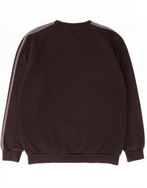 Adidas Mens Graphic Moletom Jumper Médio Algodão Preto